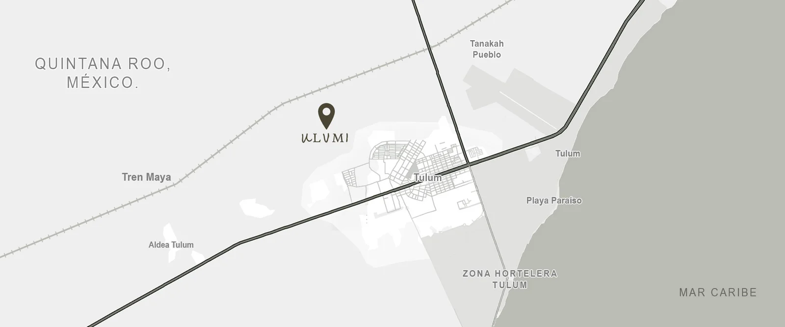 Mapa de ubicación ULUMI Tulum